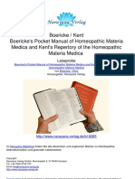 Boericke - Kent Boericke's Pocket Manual of Homeopathic Materia Medica and Kent's Repertory of The Homeopathic Materia Medica