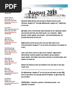 August 2018