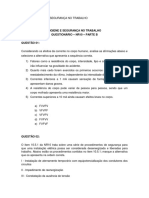 Questionário - Nr10 - PARTEB