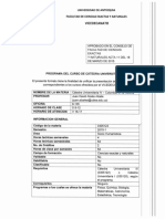 Programa Catedra Universitaria IV Udea