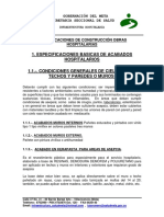 Especificaciones Generales de Construccion para Hospitales PDF