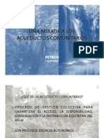 Una Mirada a Los Acueductos Comunitarios