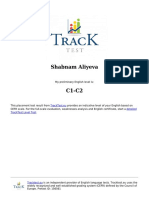 Shabnam Aliyeva: Tracktest - Eu Detailed Tracktest Level Test