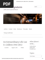 An Extraordinary Life_ Lee O. Coldren 1943-2012