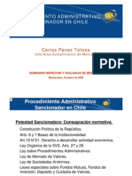 Carlos Pavez Tolosa Procedimiento Administrativo Sancionador en Chile