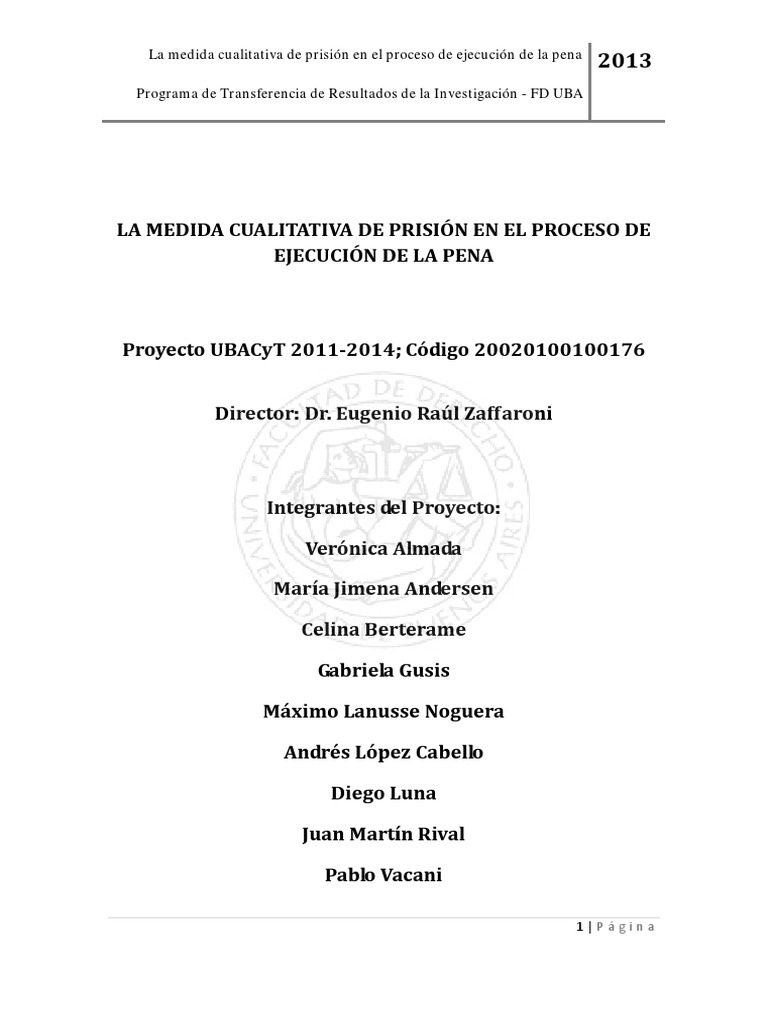 Transferencia Cuadernillo Eugenio Raul Zaffaroni Pena - 