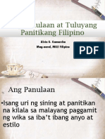 Ang Panulaan at Tuluyang Panitikang Filipino