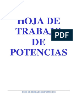 Hoja de Trabajo de Potencias