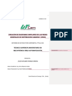 Creación de diagramas unifilares de las redes generales de distribución Camargo