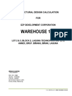 Warehouse Calculation