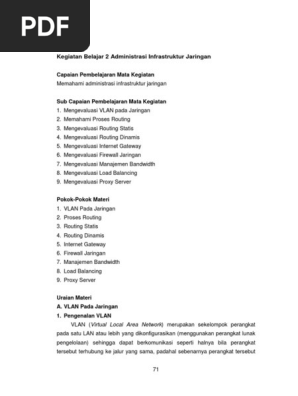 Administrasi Infrastruktur Jaringan