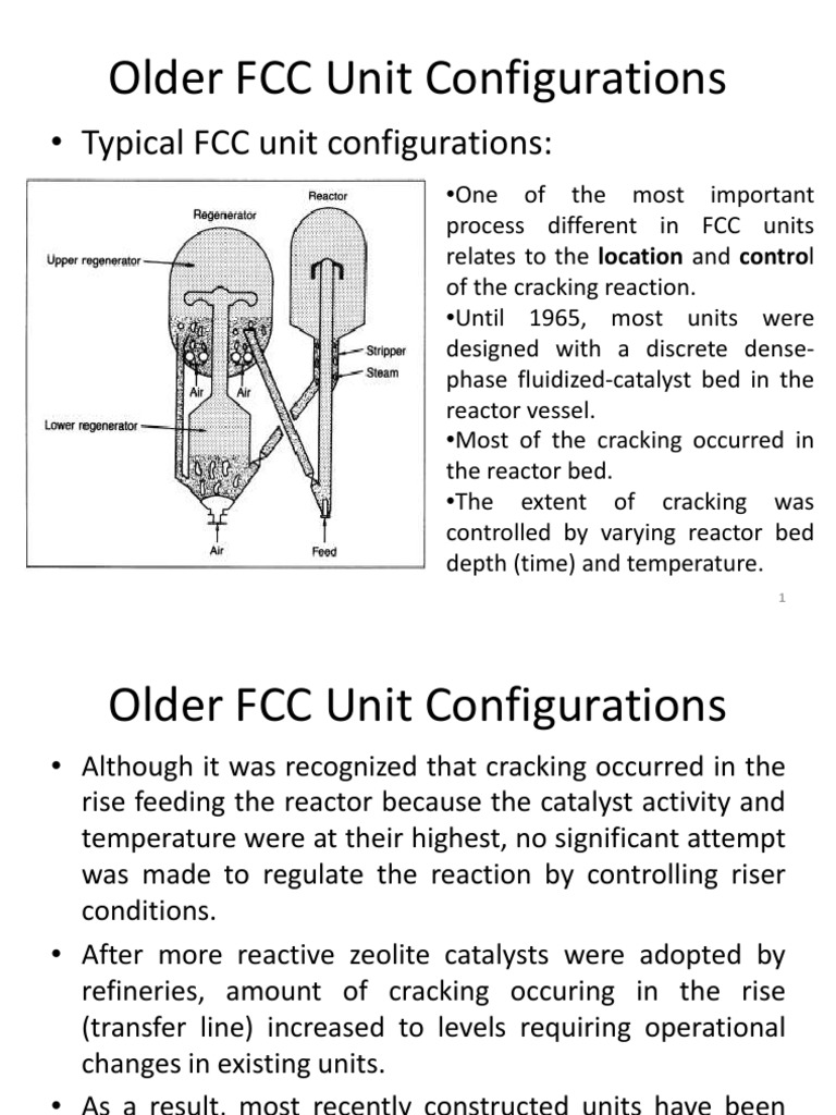 Evolution of FCC Unit Designs | PDF | Catalysis | Chemical Process ...
