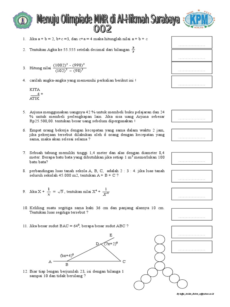 Matematika Nalaria Realistik 1 Doc