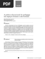 A prática educacional do pedagogo...