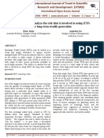 This Study Is To Analyze The Risk That Is Involved in Using ETFs For Long Term Wealth Generation