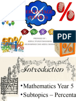 Percentage (YEAR 5) : Prepared By: Abdul Syukur Bahaman Muhammad Zaki Abdul Bahari