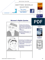 Better World Quotes - Women's Rights PDF
