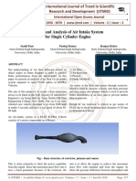 Design and Analysis of Air Intake System For Single Cylinder Engine