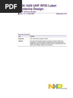 AN 1629 UHF RFID Label Antenna Design