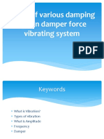 Effect of Various Damping Oils on Damper Force