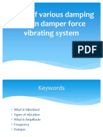 Effect of Various Damping Oils On Damper Force