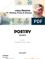 Literary Genres: (Poetry, Prose & Drama)
