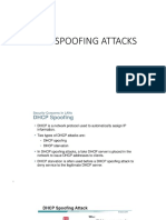 DHCP Spoofing Attacks