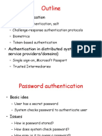 Outline: - User Authentication