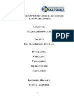 Calculo de La Curva Del Sistema de TB