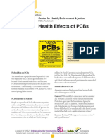 Health Effects of PCBs Fact Sheet