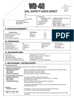 Msds of wd40