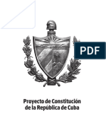 Proyecto de Constitución de la República de Cuba