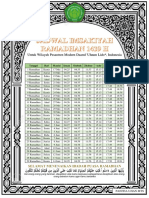 Jadwal Imsakiyah 2018 PDF