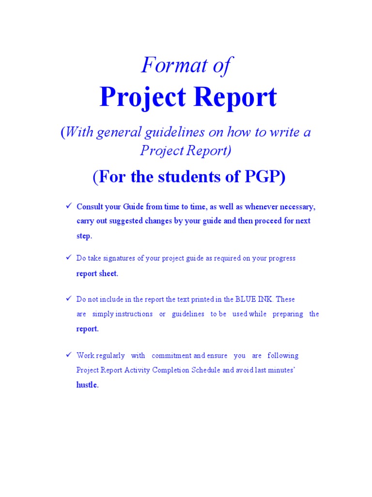 Project Report Format PDF | PDF | Mergers And Acquisitions | Marketing