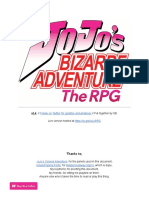 JoJo's Bizarre Adventure - The RPG (Inglés)