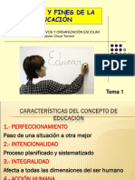 Tema 1.2. - Concepto y Fines de La Educación