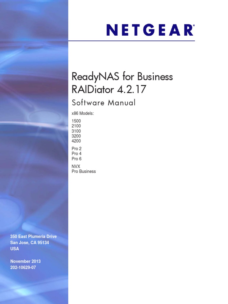 Manual - Netgear ReadyNAS Pro 6 RNDP6000 | PDF | Ip Address | Network ...