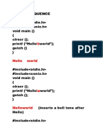 C D1 (Escape Sequences and Convergent Characters)