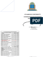 Kyambogo University Fees Structure 2017-2018