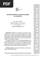 Autoridad Parental y Nuevas Tecnologias en El Siglo XXI