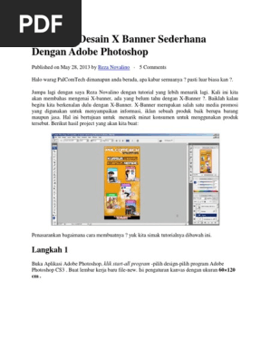 Membuat Desain X Banner Sederhana Dengan Adobe Photoshop