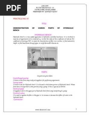 Fluid Mechanics Lab Copy Buoyancy Fluid Dynamics
