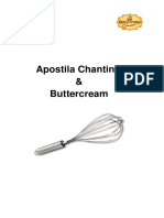 Receitas de chantininho, buttercream e pão de ló