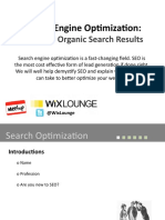 Search Engine Optimization:: Increase Organic Search Results