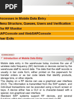 SAP Mobile Data Entry RF