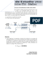 Ejercicio 2 de Primera Ley de Termodinámica (Taller Junio 2018)