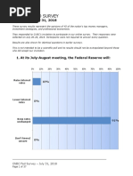 CNBC Fed Survey, July 31, 2018