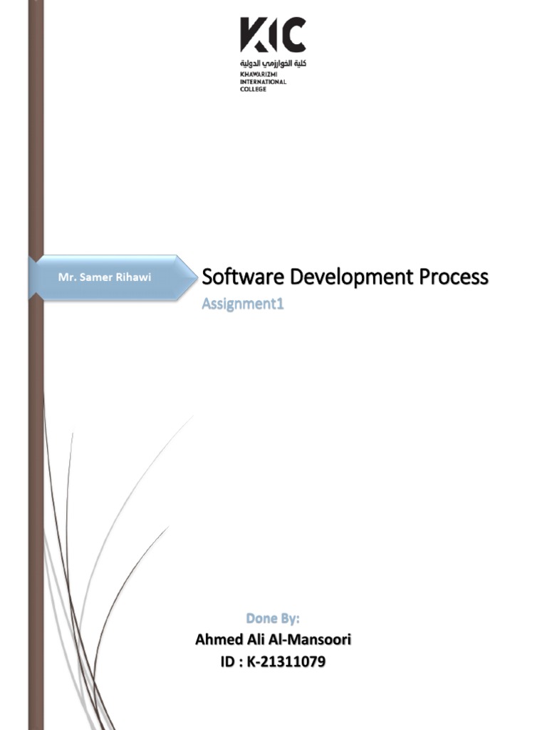 Software Development Process Assignment1 | PDF | Software Development ...