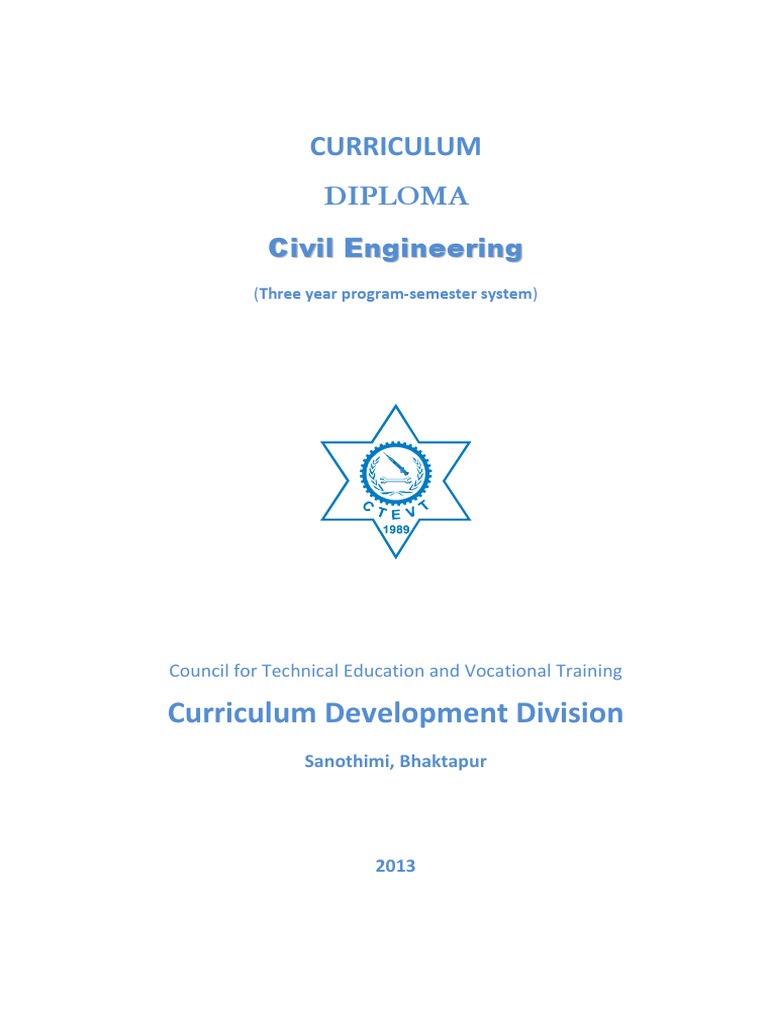 Diploma in Civil Engineering Curriculum | PDF | Curriculum | Engineering