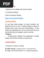 Types of Testing